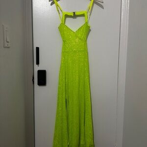 Forever 21 Bright Yellow Strapless Dress